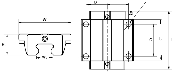 Führungsschienen schematisch