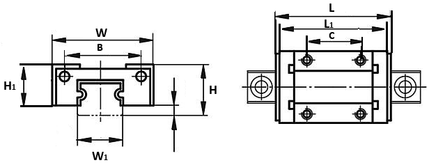 Führungsschienen schematisch