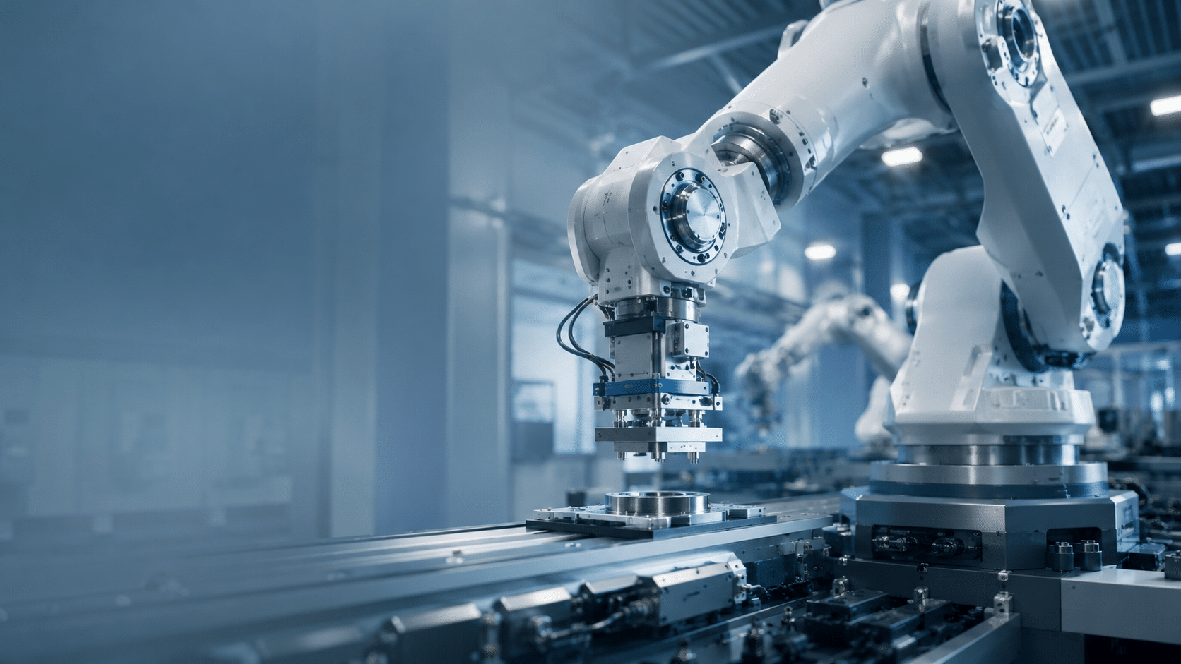Roboterzelle mit präziser Drehachse